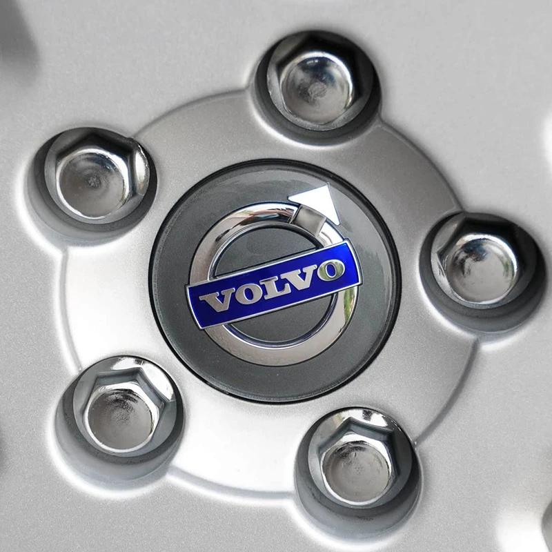 4 Stück 64MM Auto Radnabenkappen Nabenkappe Emblem Auto Zubehör für Volvo Rdesign AWD C30 C70 S40 S60 S70 S80 S90 V40 V50 XC60