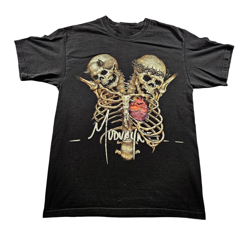 Mudvayne Band Black Skeleton Heart T-shirt S To 5XL NE471 Unisex T-Shirt