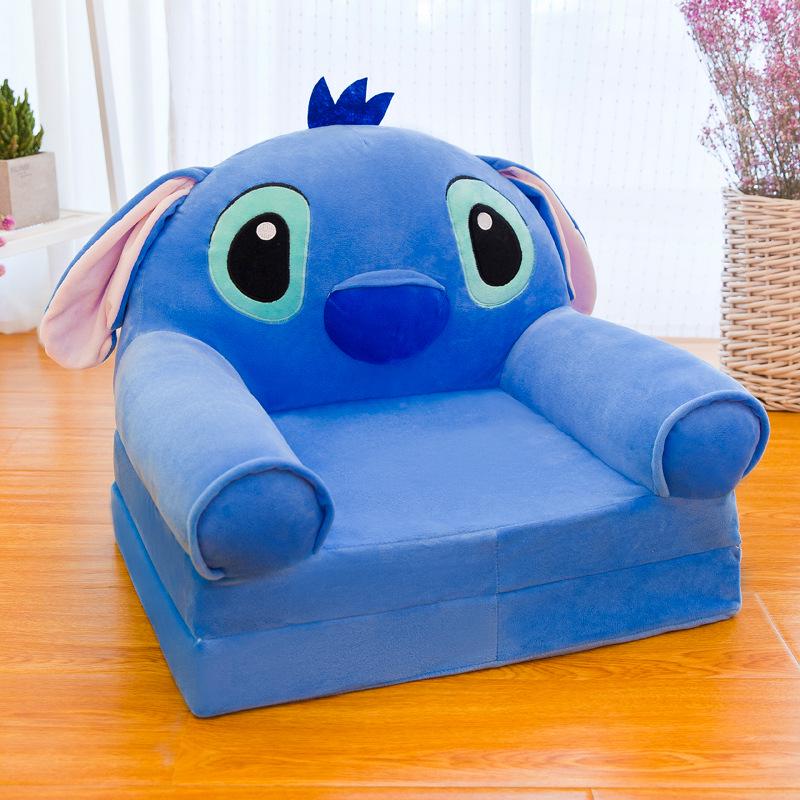Cartoon Children's Multi-Layer Folding Plush Sofa Bed 