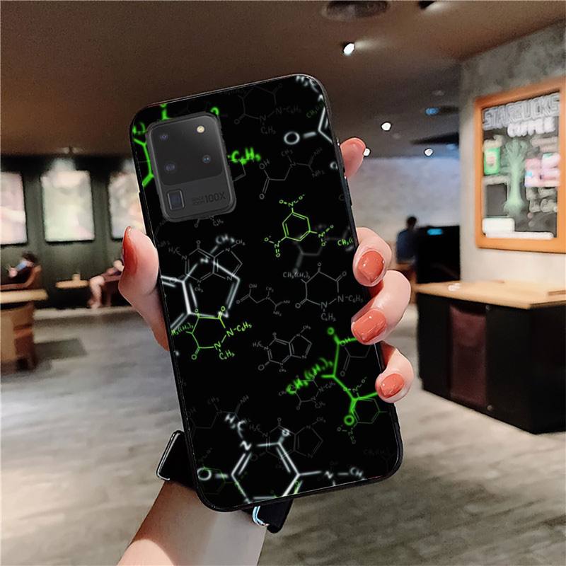 Science Chemistry Formulas Phone Case for Samsung S20 Lite S21 S10 S9 Plus for Redmi Note8 9pro for Huawei Y6 Cover
