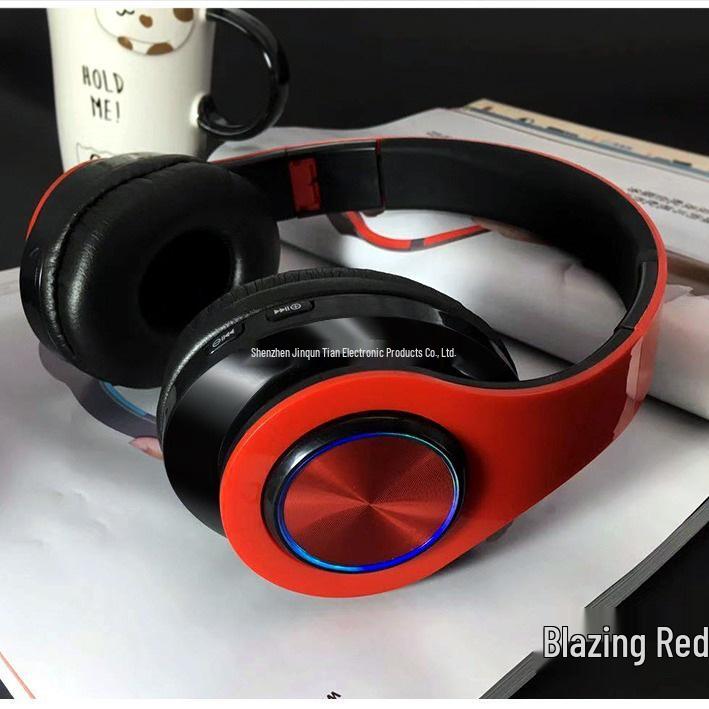 B39 Luminous Foldable Wireless Bluetooth Headphones with Card Slot (2024 Model)