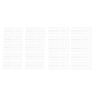 240pcs Nail  Sticks Transparent Nail Art Polish Display Tips Manicure Supplies