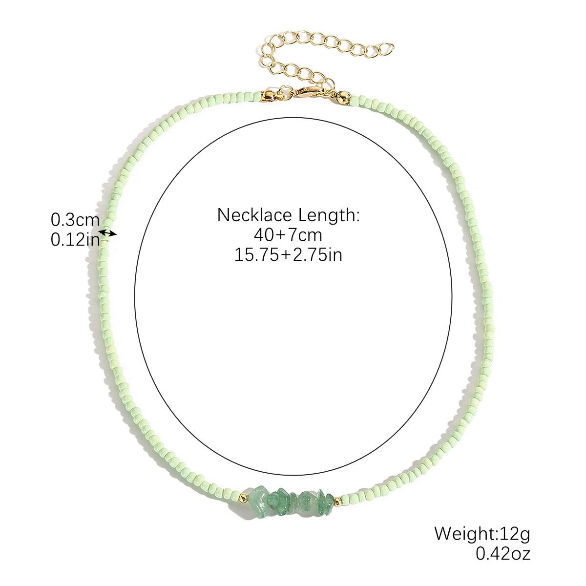 

Богемні прикраси Намисто з бісеру Ланцюжок на ключицю Дофамін Барвистий Богемний намисто з мілетного бісеру Красиве елегантне намисто для неї