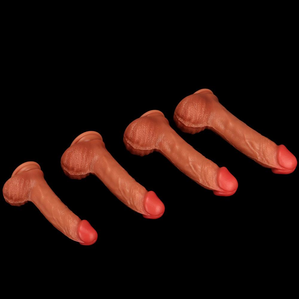 4 Size Liquid Silicone Dildo Simulated Penis Butt Plug Fisting Sex Toy Strap On Cock Big Dick Realistic Cock Masturbator