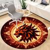 1pc Lion Head Emblem Chair Carpet for Office Non-Slip Mat for Office - Decorative Floor Mat  yy251030253