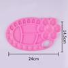 Clover Shaped Multi Compartment Paint Palette Portable Art Painting Tray Pigment Mixing Plate Artist Drawing DIY Craft Supplies