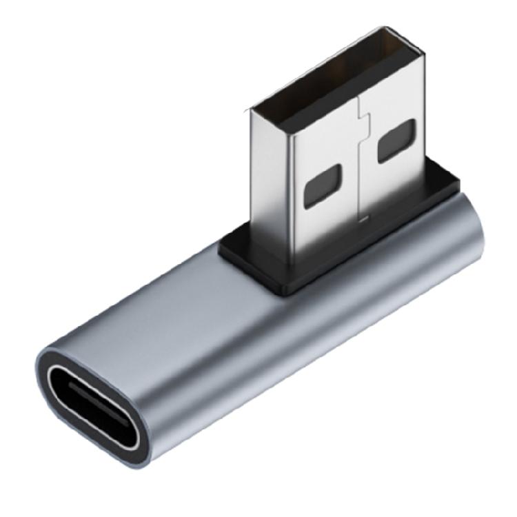Type C Female To USB 3.0 Male Converter 10Gbps Type C To USB 3.0 90 Degrees