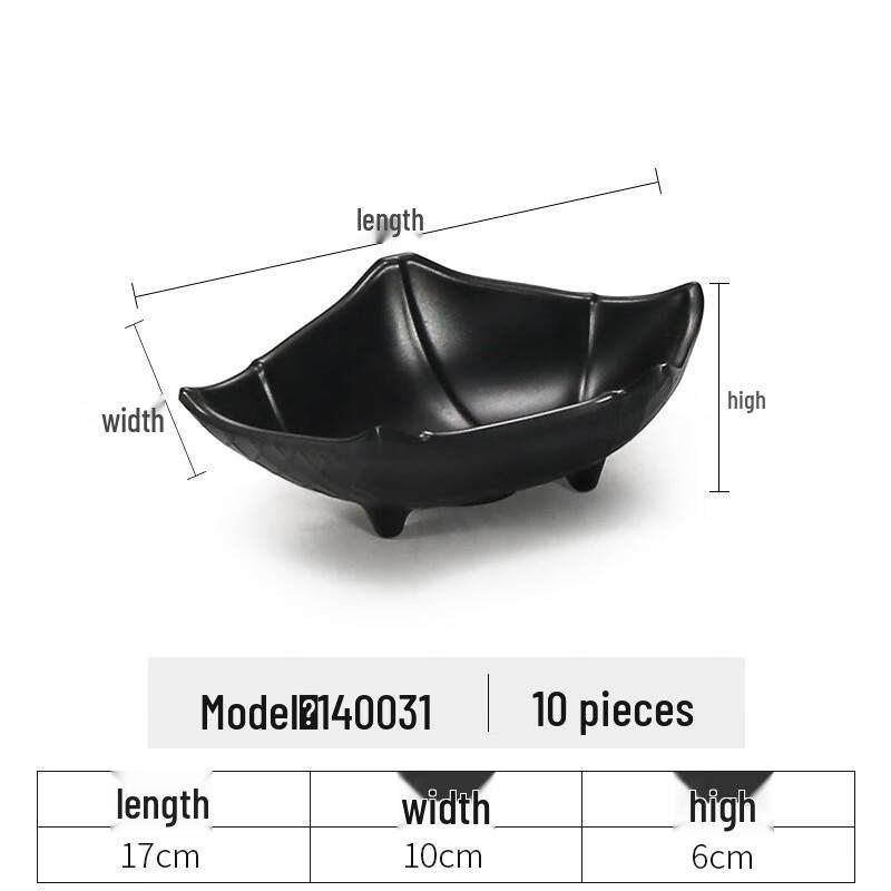 Japanese Style Melamine Side Dish Plates Style 15 (Pack of 10)