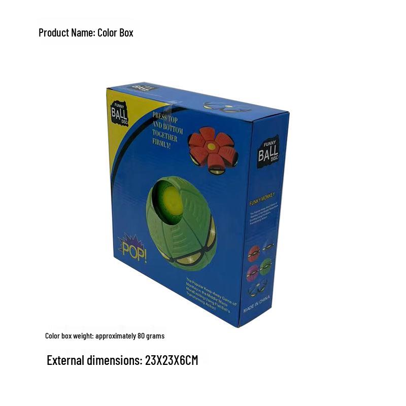 

Transformable Elastic Saucer Ball: Luminous Bounce & Stress Relief Toy for Kids Outdoor Sports