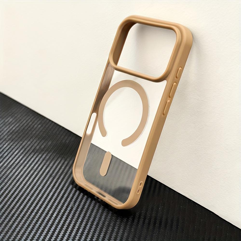 

Luxury For Magsafe Magnetic Transparent Phone Case For iPhone 17 16 15 14 13 12 Pro Max 17Pro 16Pro Air Wireless Charging Cover iPhone Air