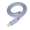 USB2.0 Male to RJ45 Male CAT5 Serial Console Flat Cable for Cisco Routers Switches