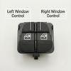 1H0959855 Power Window Master Switch for VW Golf Mk3 Jetta Vento 1992-1999 LHD Driver Side Double Button Black Repair Part