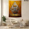 Custom Name Vfl Gladbach Wall Tapestry Aesthetic Wall Hanging Printed Fabric Blanket Decorative Tapestries for Bedroom Living Room Home Decor