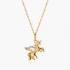 Mcel 14K Dream Fairy Unicorn Necklace