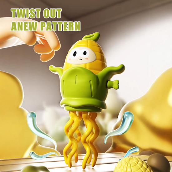 Kids Wind-up Dancing Corn Toy Educational Clockwork Spring Corn Octopus Toy Toddlers Boys Girls