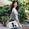 British Museum Egyptian Anderson Cat Embroidered Canvas Crossbody Bag