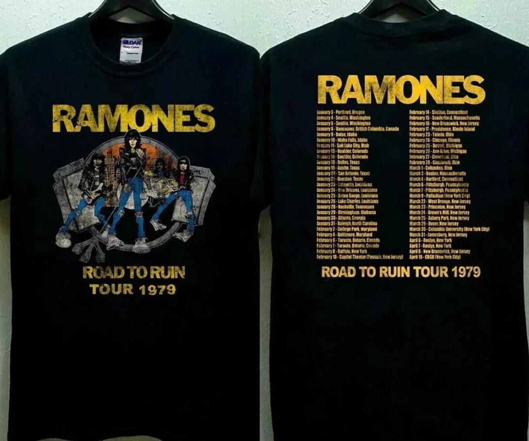 Vintage 1979 Ramones Road To Ruin Tour 1979 T-shirt size S-5XL M