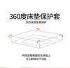 Aurora A-class Solid Color Brocade Ammonia Cool Feeling Ice Leather Bedsheet Three Piece Set