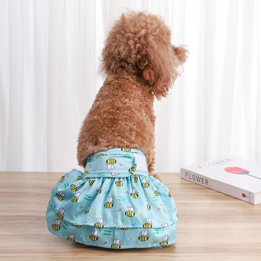 Plaid Washable Safety Diapers for Small Dogs