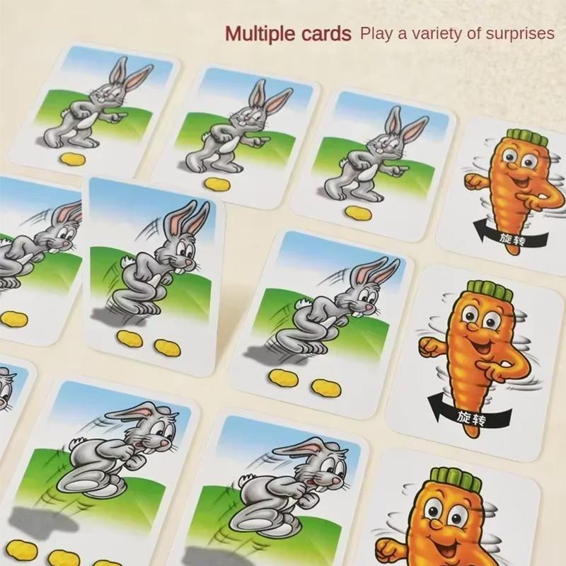 Children's Fun Toy Rabbit Trap Upgraded Board Game Card Parent Child Interactive Gathering Creative Table Game