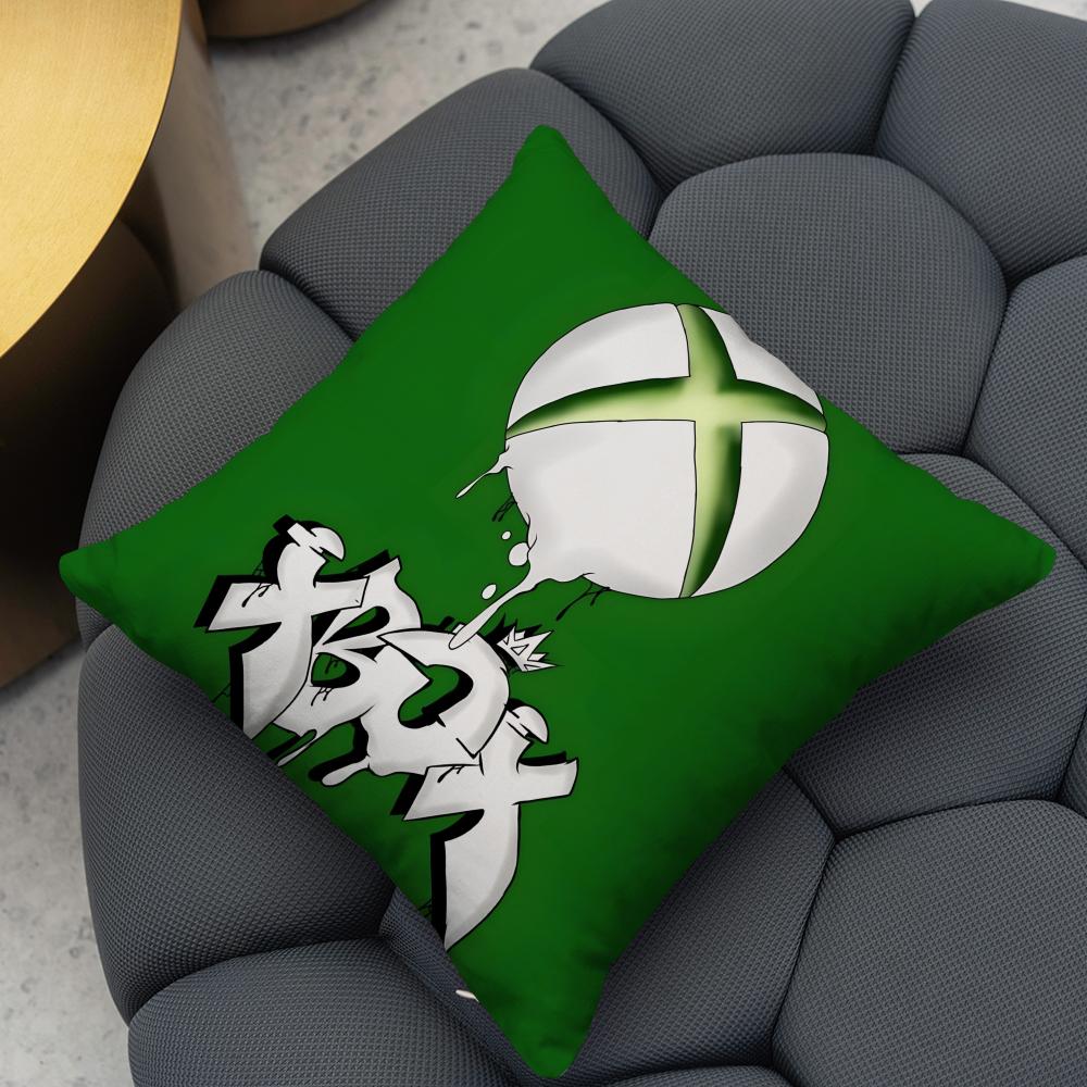 X-XBox Double-sided Printing Cushion Cover Reversible Plush Pillow Cover – For car, sofa, bedroom, perfect as a gift.