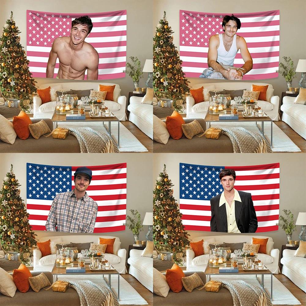 Jacob Elordis Bandiera Americana Arazzo Multiuso Decorazione Stanza Sfondo Camera da Letto Festa Coperta per Divano Regalo di Natale