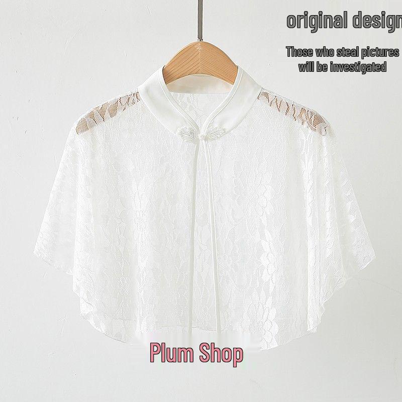 

Chiffon Cheongsam Summer Cardigan Shawl - Women s Lightweight Sun Protection Outerwear One Size (suitable for 80-140 jin)