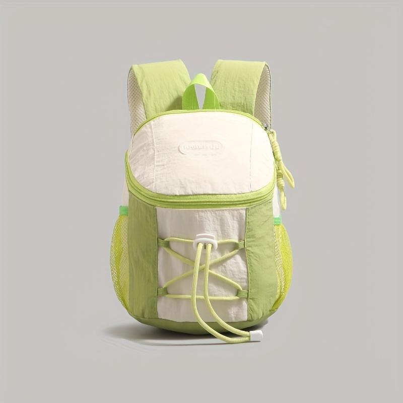 Stylish And Compact Drawstring Backpack for Women, a Casual Sports Bag Suitable for Books зелёный