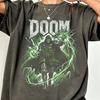 Doctor Doom Vintage T Shirt Unisex Oversized Doom Graphic Short Sleeve Tee Retro Streetwear Casual Cotton Tops Men Women Fans