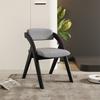 Foldable Wooden Dining Chair With Thickened Backrest Lightweight Multi-Use Home Office Adults