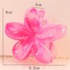 Flower Shaped Hair Claw Clip Resin Marble Texture Gradient Color for Weddings and Parties Daily Use Hair Accessories