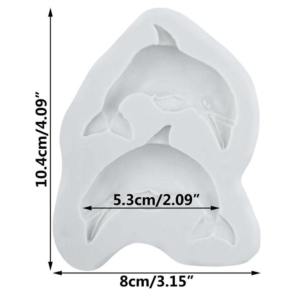 Marine Theme Silicone Mold Dolphin Conch Octopus Fondant Molds Cake Decorating Tools Theme Cake Dessert Decorated Chocolate Candy Mold