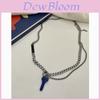 Hip Hop Street Style Unisex Chain Necklace With Removable Key Pendant For Casual Wear