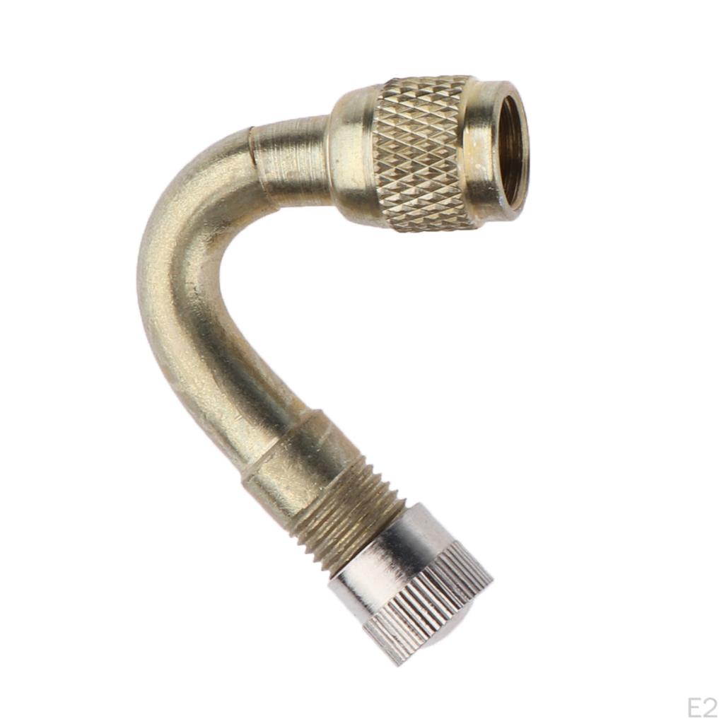 Car Motorcycle Tire Brass 45/90/135 Degree Lengthened Inflatable Tube