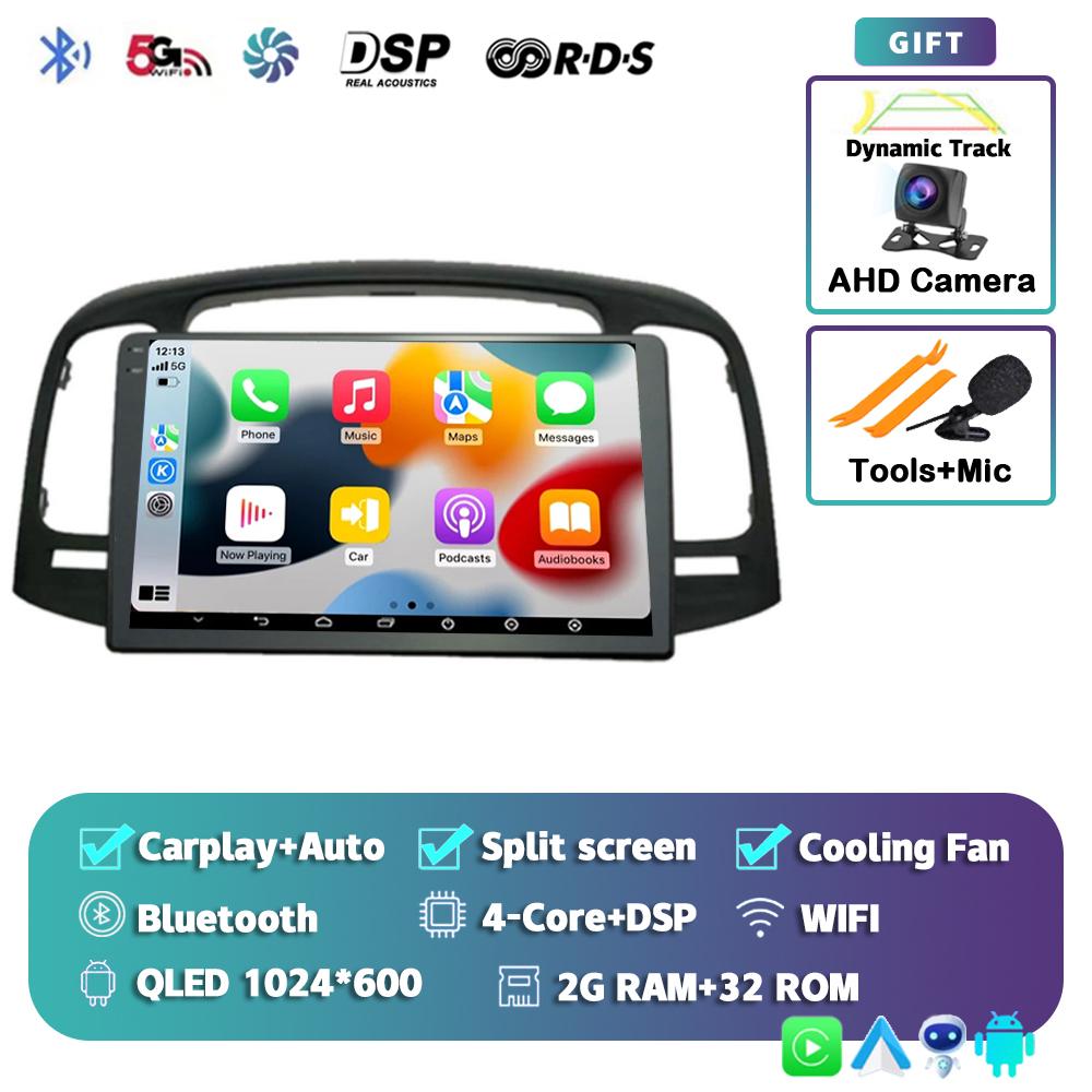 Android 14 Carplay Auto 2 DIN Car Radio For Hyundai Accent 2008 2009 2010 2011 GPS Multimedia Video Player Stereo 2din DVD DSP