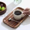 Japanese-style Acacia wood Tray Rectangular Wooden Tea Cup Tray Solid Wood Serving Platter Dessert Platter Coffee Storage Tray