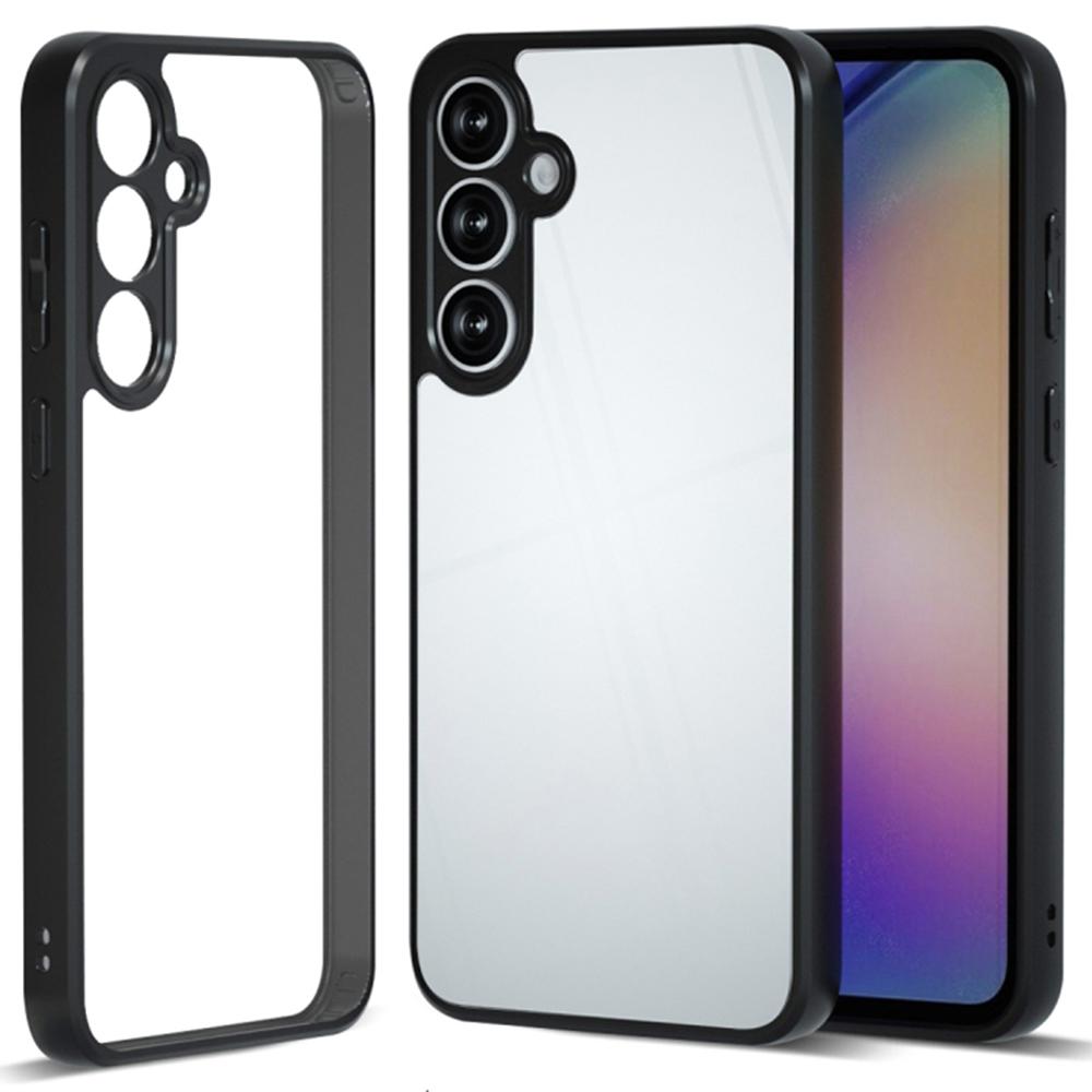 

IBMRS For Samsung Galaxy A26 5G Case TPU+PC Heavy Duty Shockproof Phone Cover Camera Protection Transparent Black