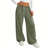 Women's Casual And Fashionable  Elastic Waist Loose Wide Leg Pants