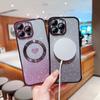 For iPhone 16 Pro Max Case Gradient Sparkle TPU Phone Cover Compatible with MagSafe