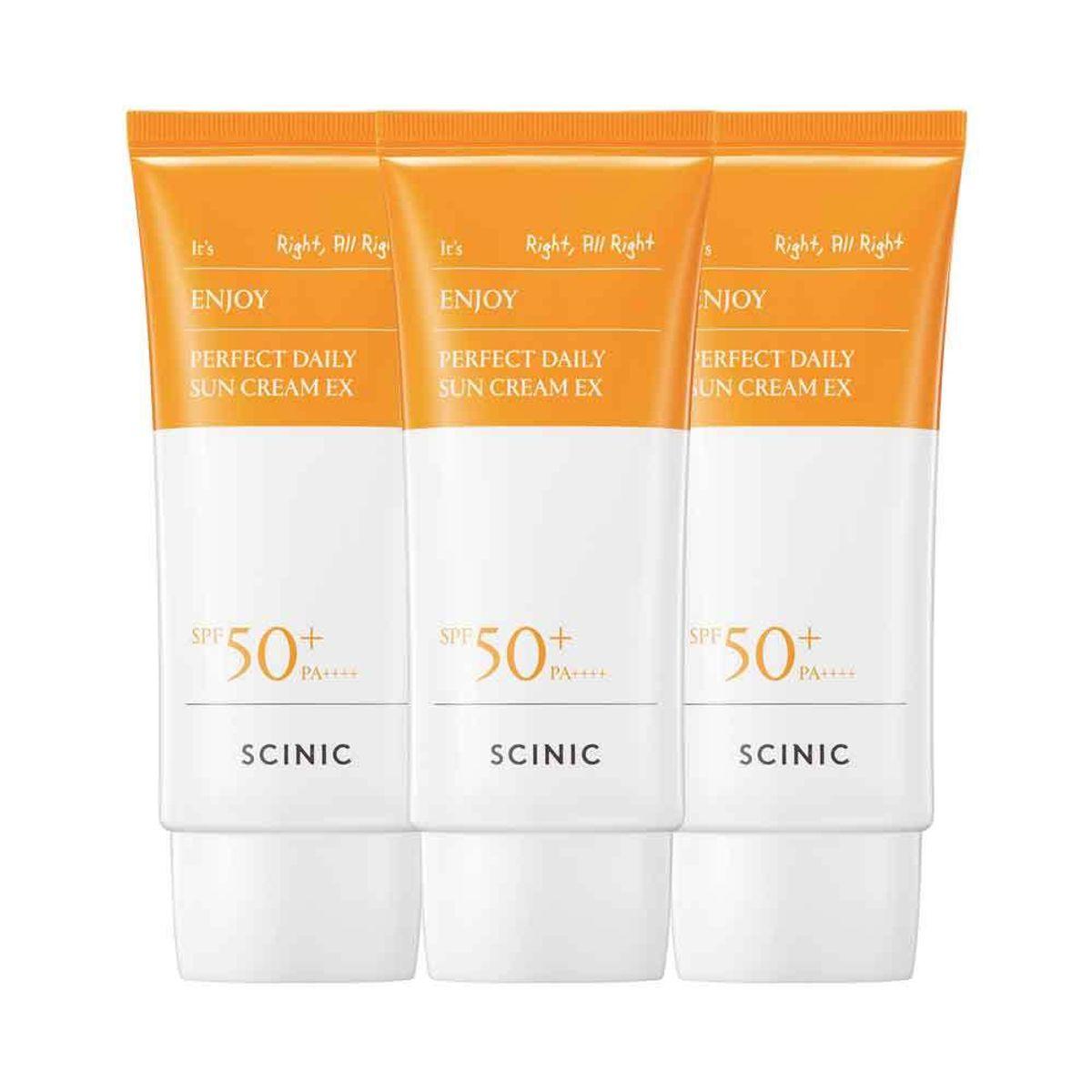 SCINIC Enjoy Perfect Daily Sun Cream EX 50ml 3-pack SPF50+ PA++++