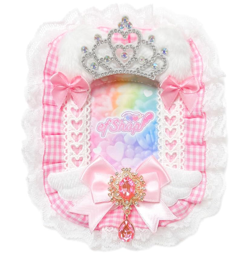 

Trading Card Case B8 Ears Gingham Hard Case Top Loader Oshikatsu [efShop] [Cat Check] (Pink, Drop) рожевий