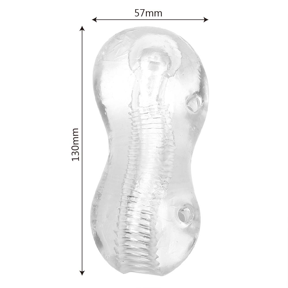 Adult Products Male Masturbator Transparents Soft Jelly Penis Exercise Sex Toys for Men Pocket Pussy Sex Shop