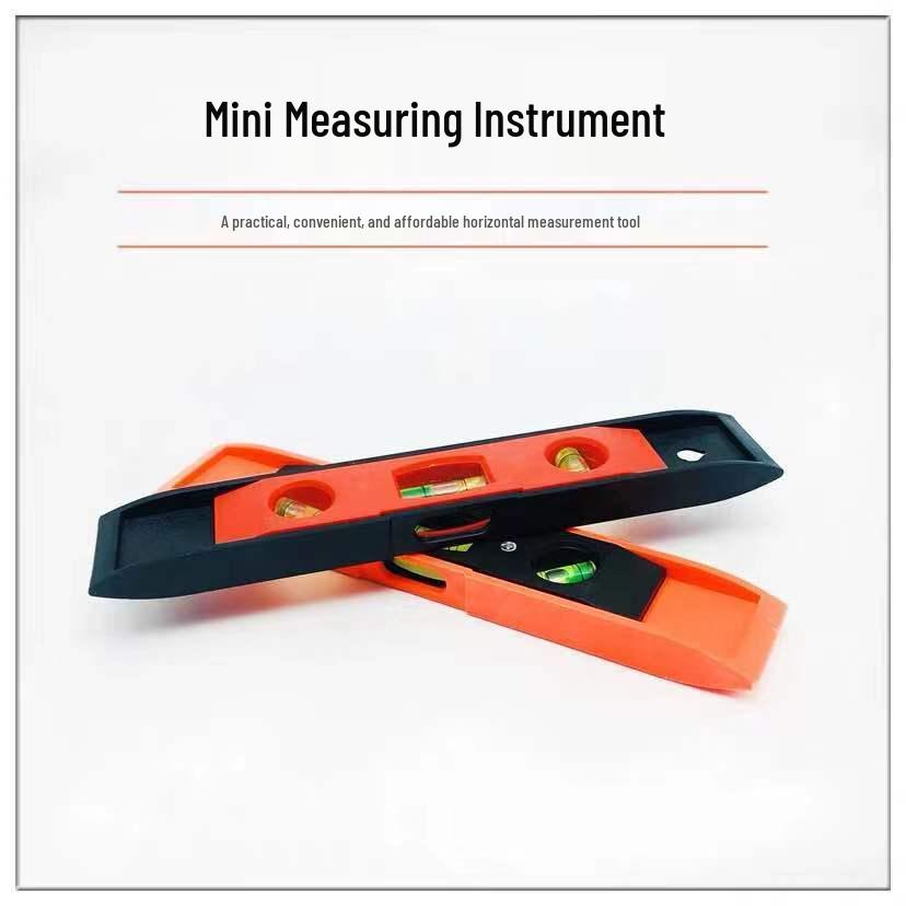 Precision Magnetic Multi-Angle Mini Spirit Level and Measuring Ruler for Household Decoration