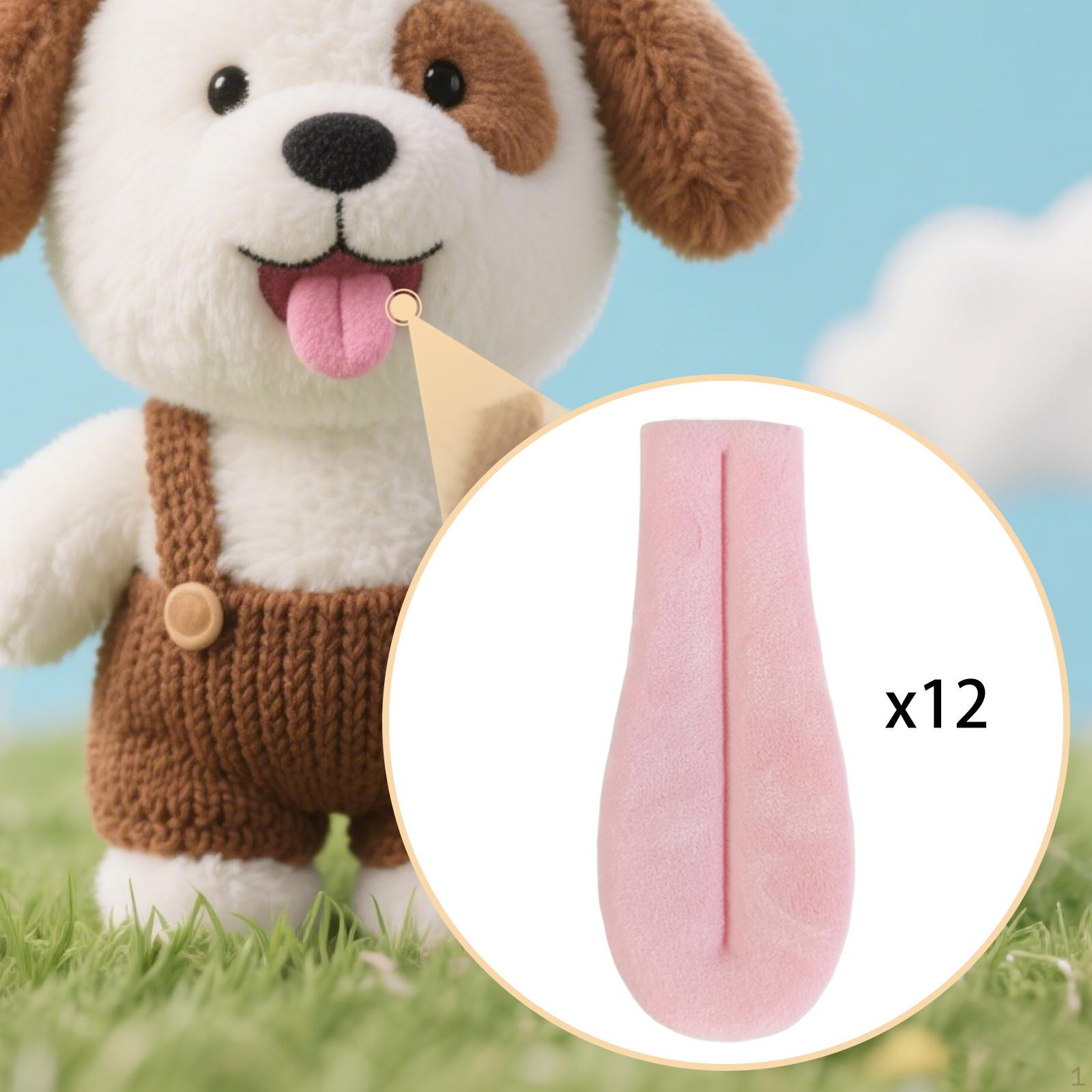 

12 штук Реквизит Аксессуар для изготовления кукол Поддельный Большой Болтающийся s Принадлежности для рукоделия Украшение Мягкий розовый