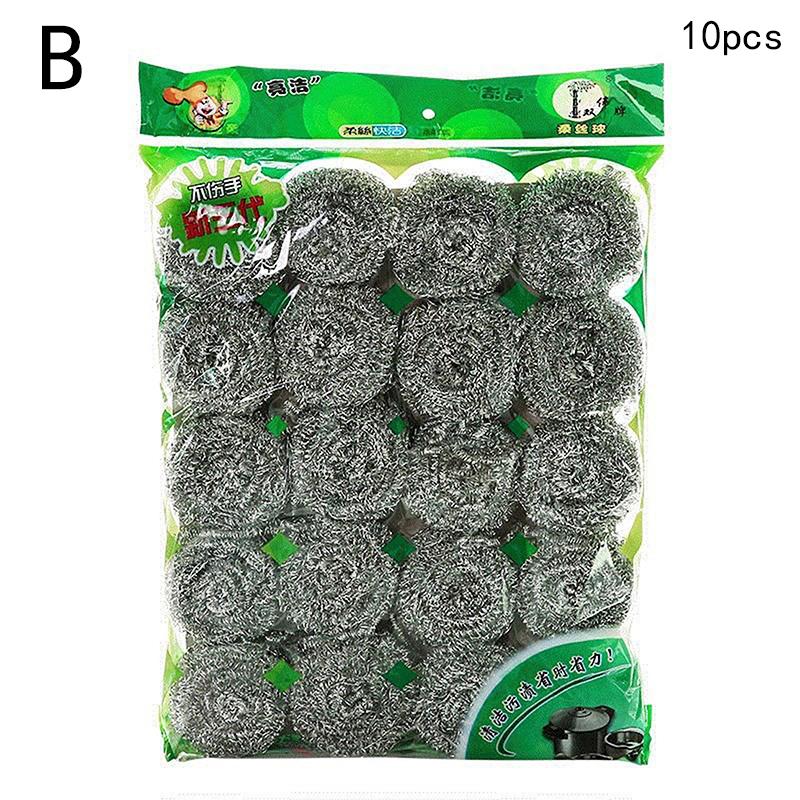 

5/10/20pcs Stainless Steel Cleaning Ball Brushes Household Cleaning Tool Cleaning Balls Kitchen Utensils High Quality Tools 10PCS