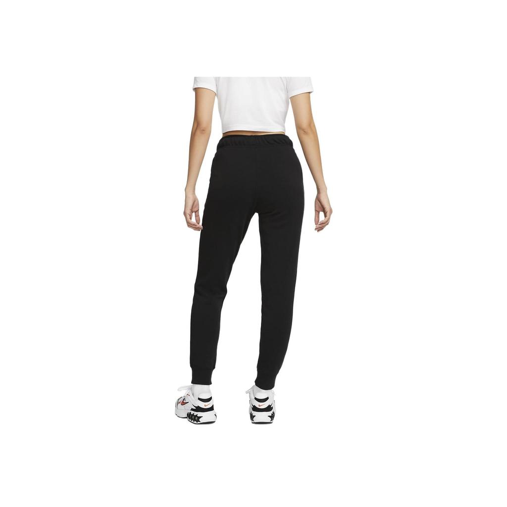 Nike Sportswear Club Fleece Mid-Rise Slim Jogger Black White For Women DQ5175-010