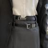 High-End Korean Style Women's Retro Leather Belt for Skirts