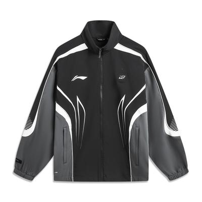 Li Ning Sports Lifestyle Series Simple Versatile Color Block Stand Collar Comfortable Fashion Windbreaker Men Outerwear AFDVJ51-1