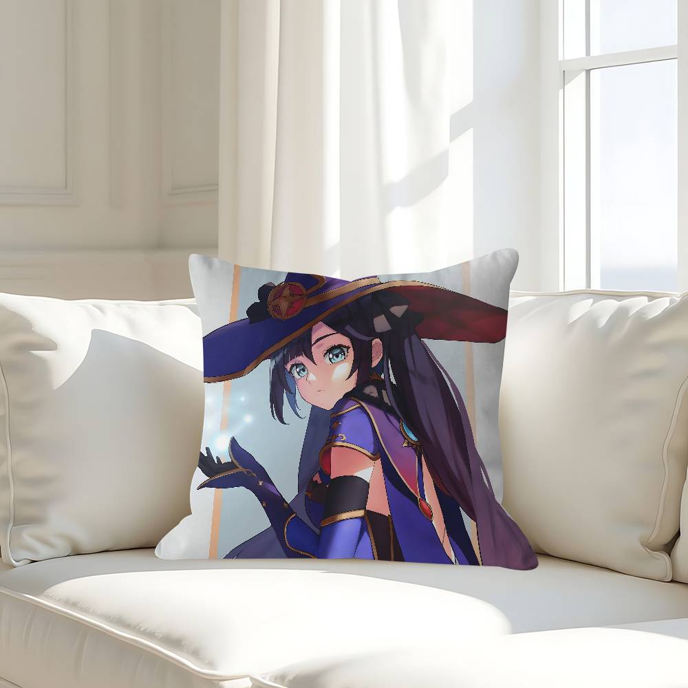 

GAME Characters M-Monas Office Cushion Pillowcase Car Cushion Cover45X45CM Lumbar Pillowcase Sofa Pillowcover 16x16Inch