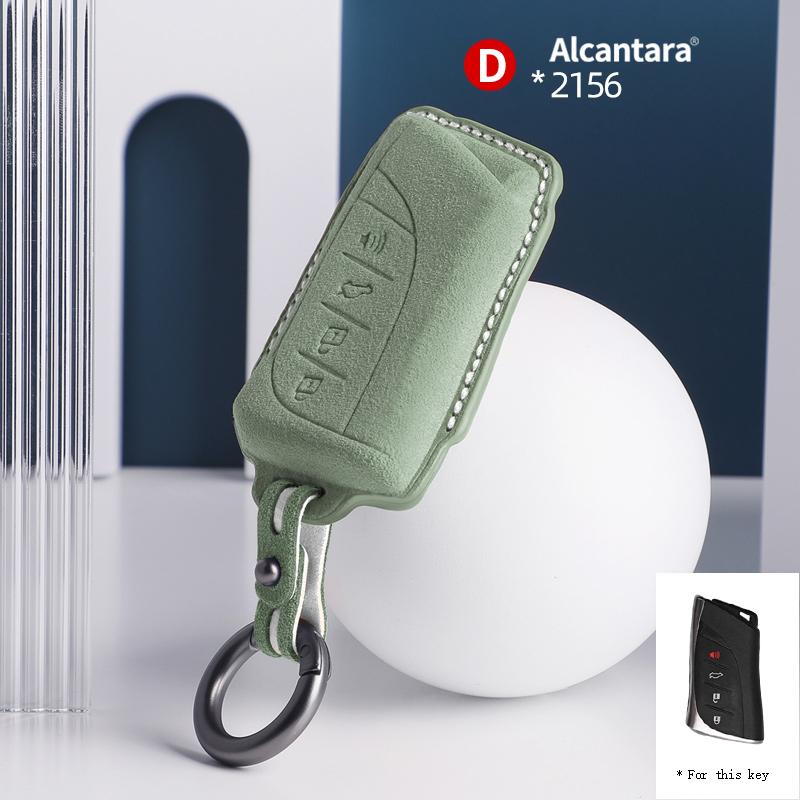 New Suede Key Case Car Key Cover Shell For For Lexus ES NX GS RX UX250 UX260 ES350 LC500 3/4 Button Remote Key Holder Keychain